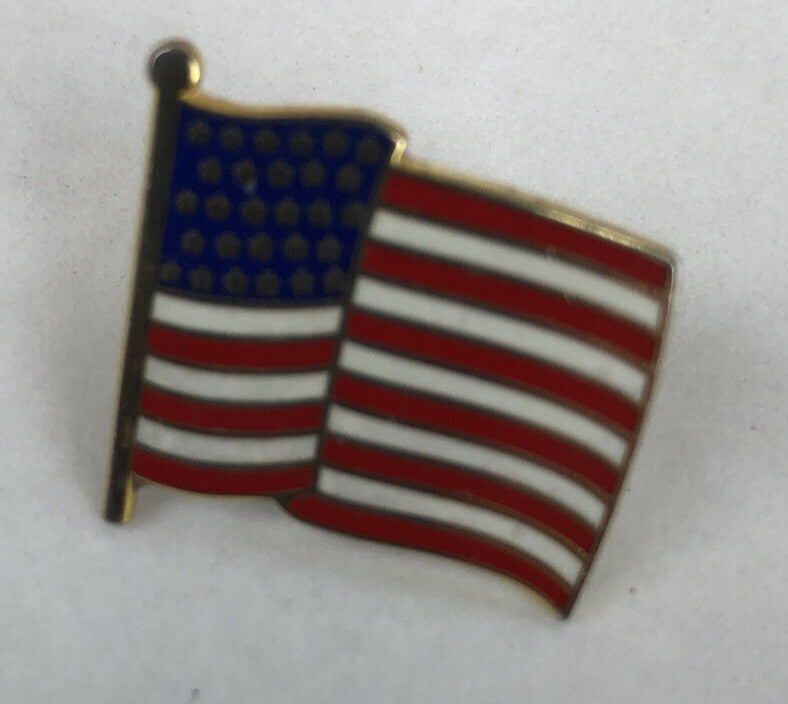 3 x AMERICAN FLAG USA LAPEL PIN 0.75" See Images USA - Vintage - Free Shipping