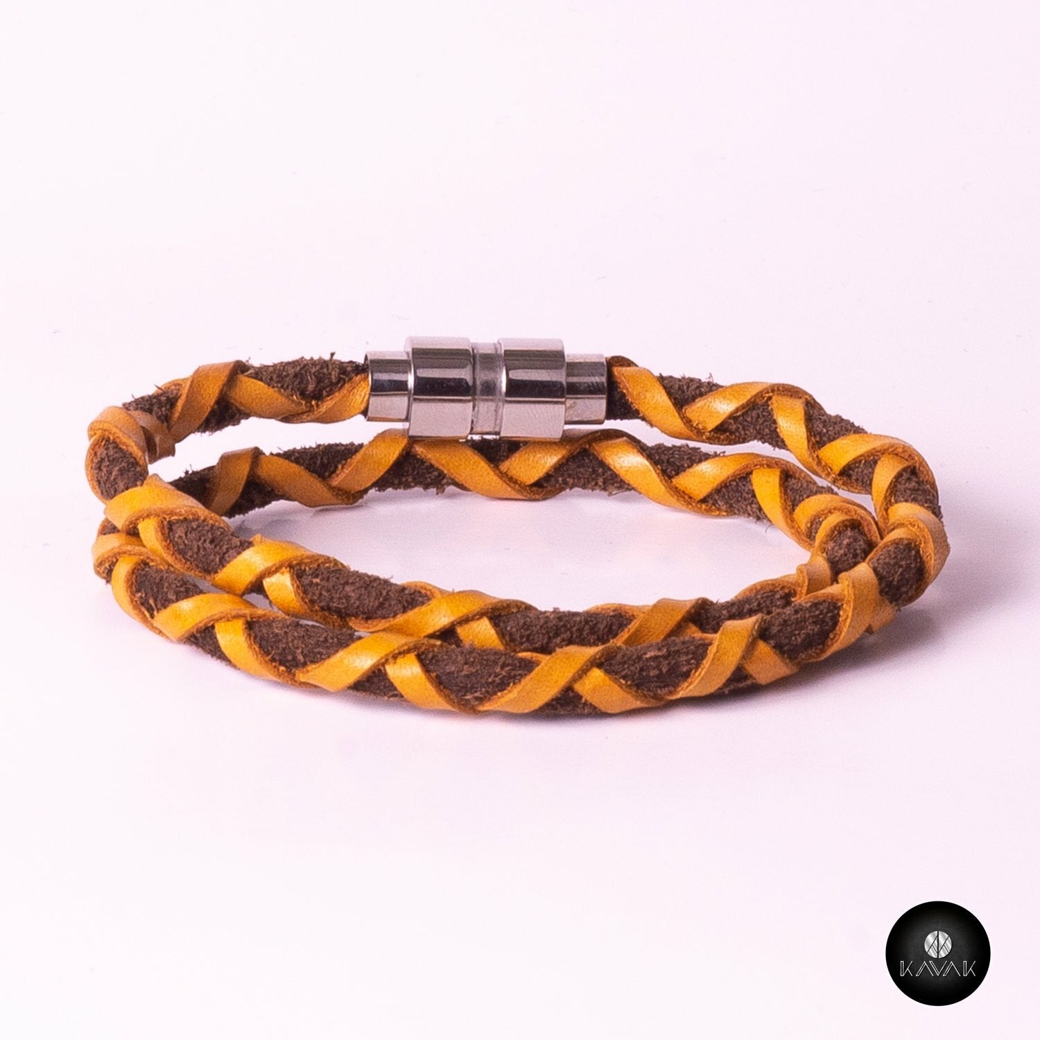 Kavak - Handmade Bright Yellow Cord Adjustable Women's Bracelet