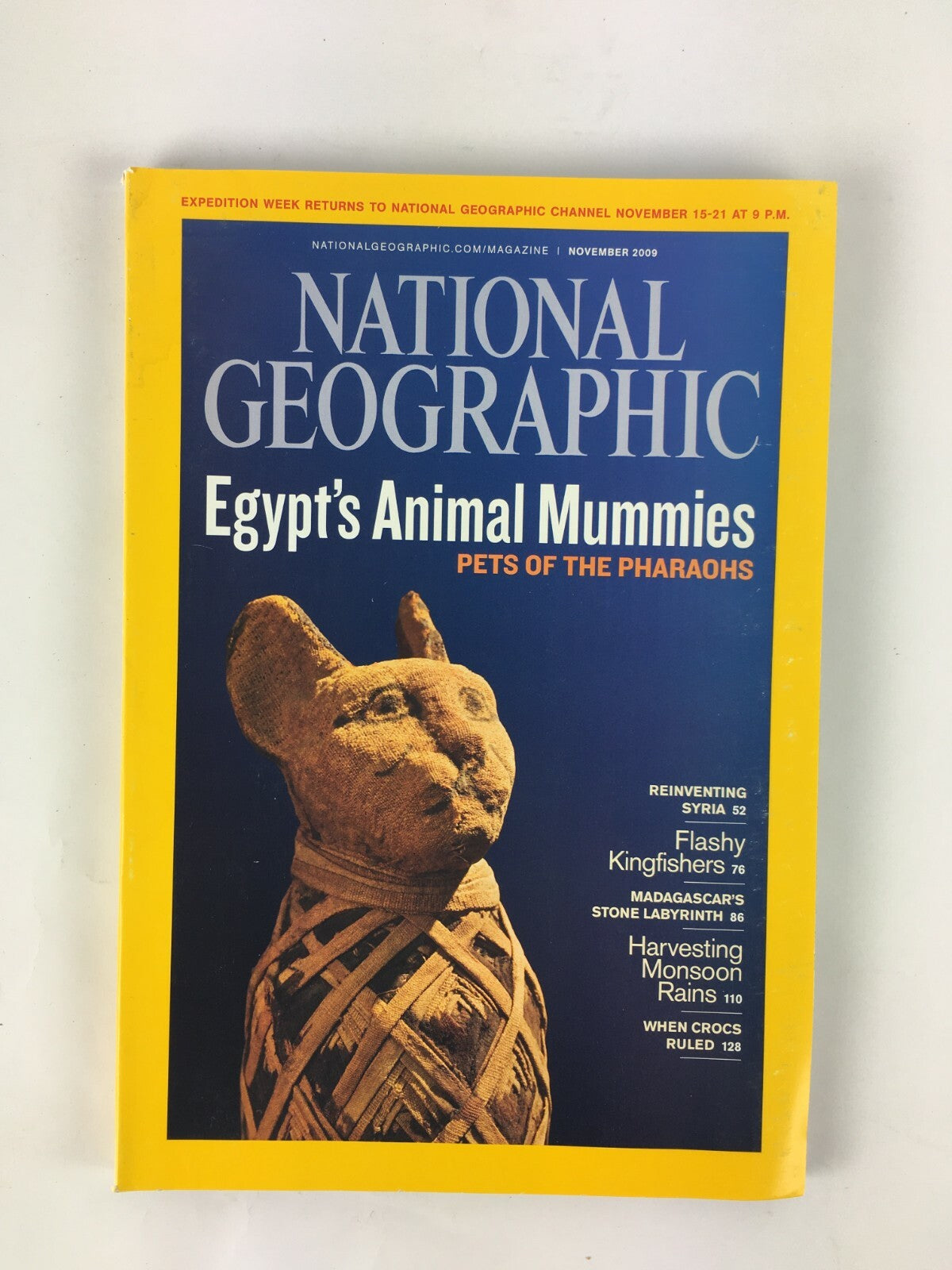 November 2009 National Geographic Magazine Egypts Animal Mummies Stone Labyrinth