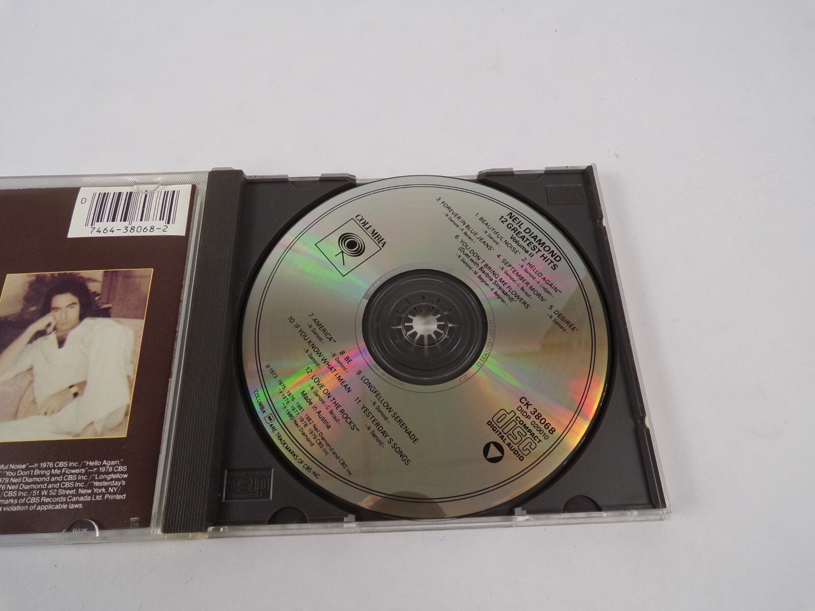 Neil Diamond 12 Greatest Hits Compact Disc Digital Audio Digitally MasteredCD#27