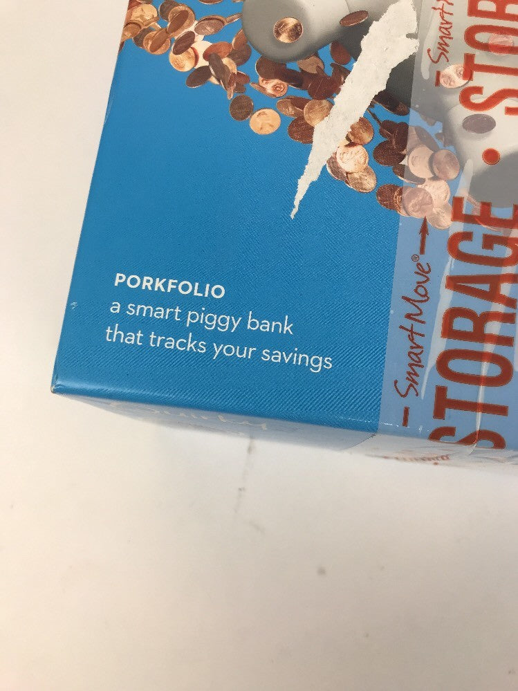 Quirky Porkfolio Smart Electronic Piggy Bank White Wifi App - Track Your Savings