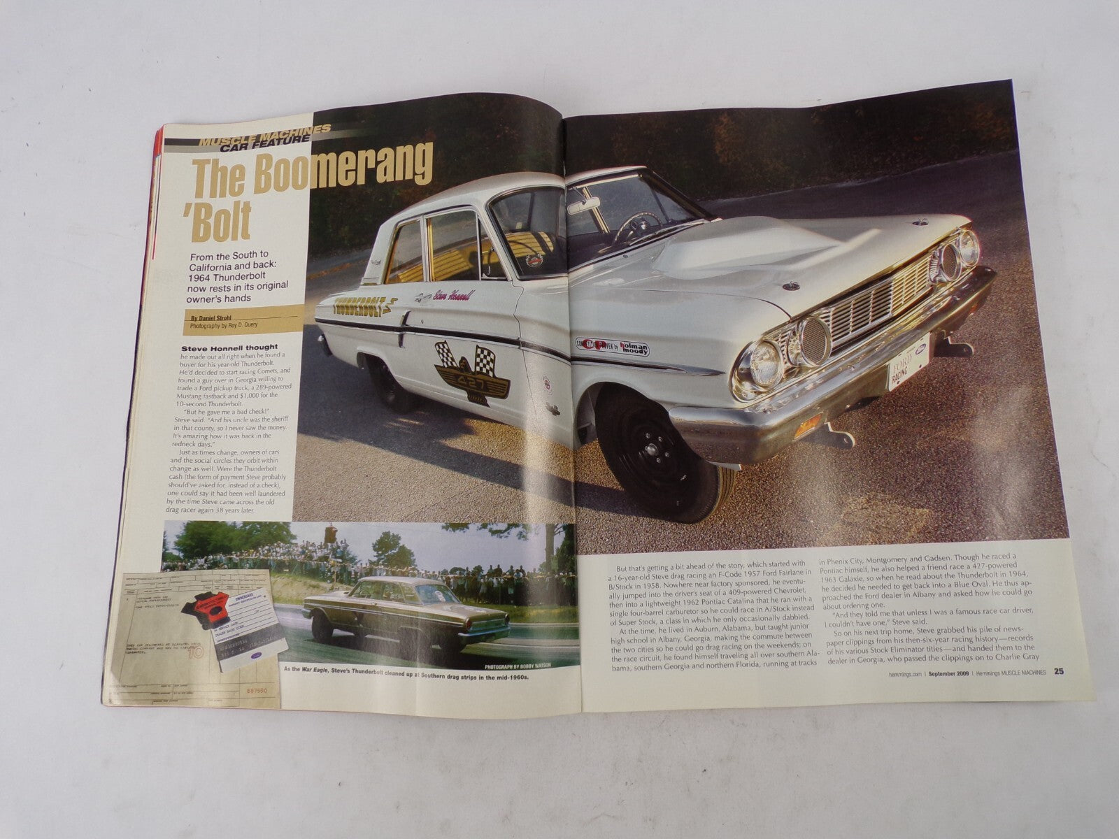 September 2009 Hot Rod Magazine Hemmings Muscle Machines Time Machines Racer Reu