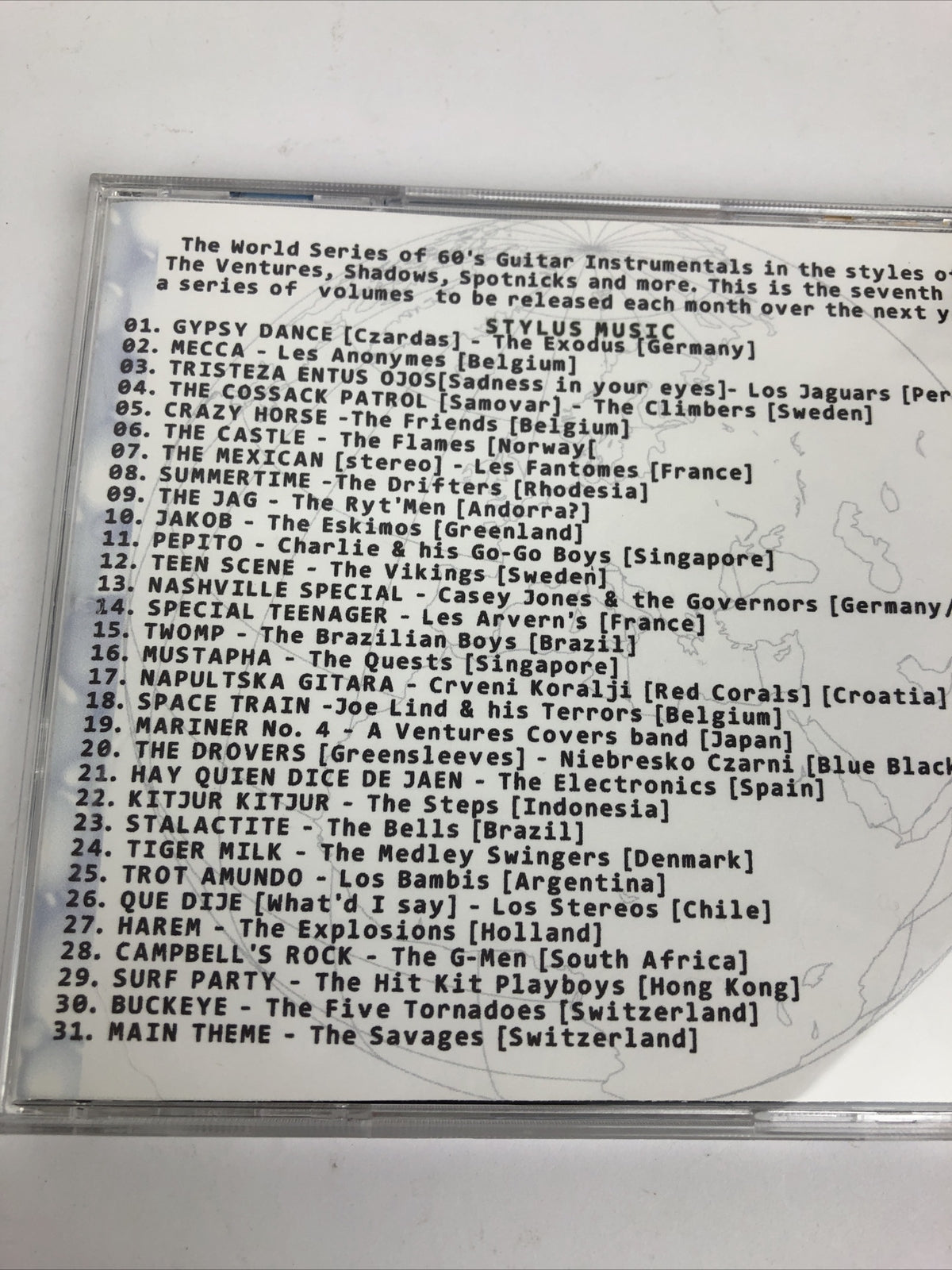 1960's Long Forgotten Rock Guitar Instrumentals from Around the World ( CD ) #6