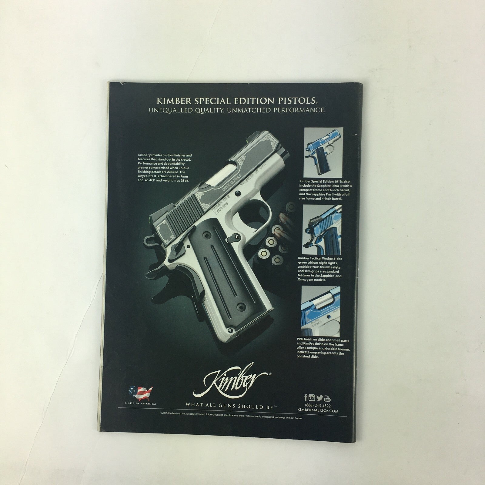 November 2015 American Rifleman Benelli's 828U Polymer Bullets? Cold War Garands