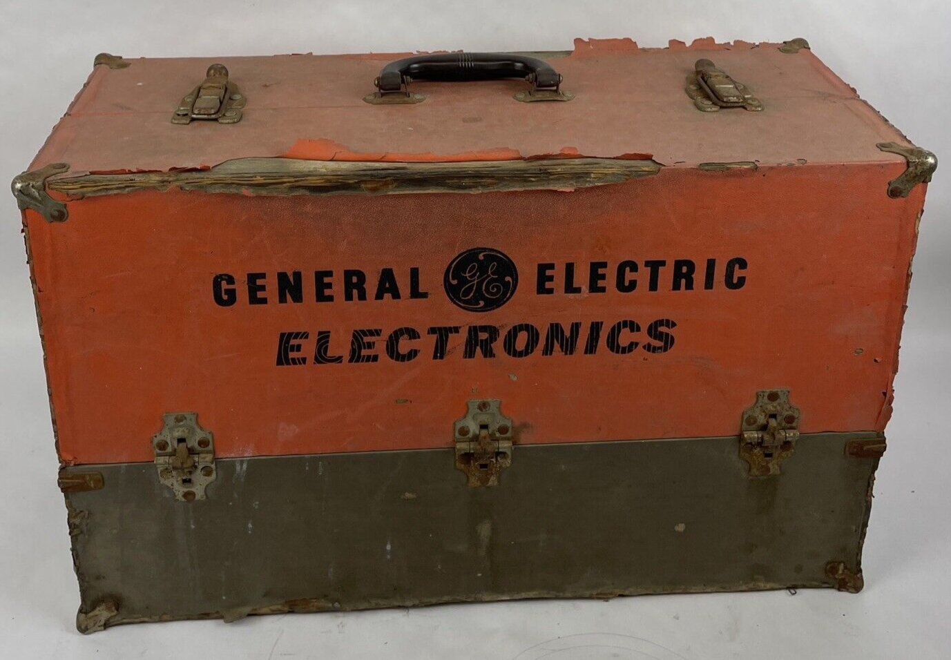 VTG Original GE General Electric Radio / TV Tube Repairman Tube Caddy Full tubes
