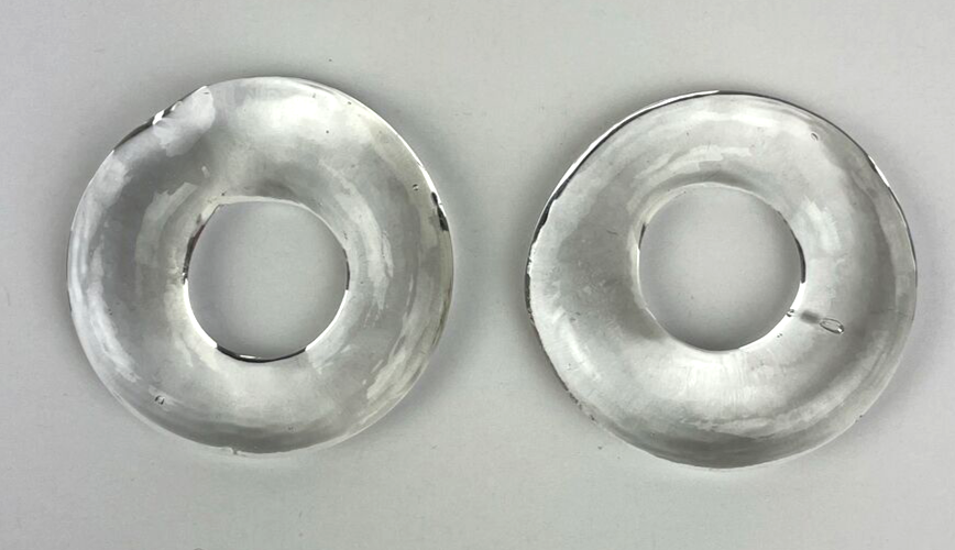 2 x Glass Outrigger Snubbers Outrigger Rigging Lot of Two Rings Offshore Fishing