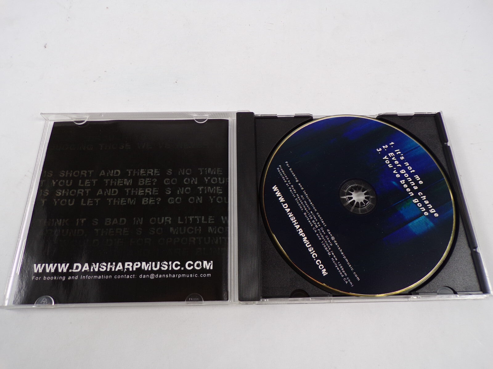 Dan Sharp It's Not Me Ever Gonna Change You 've Been Gone Dansharpmusic CD #40
