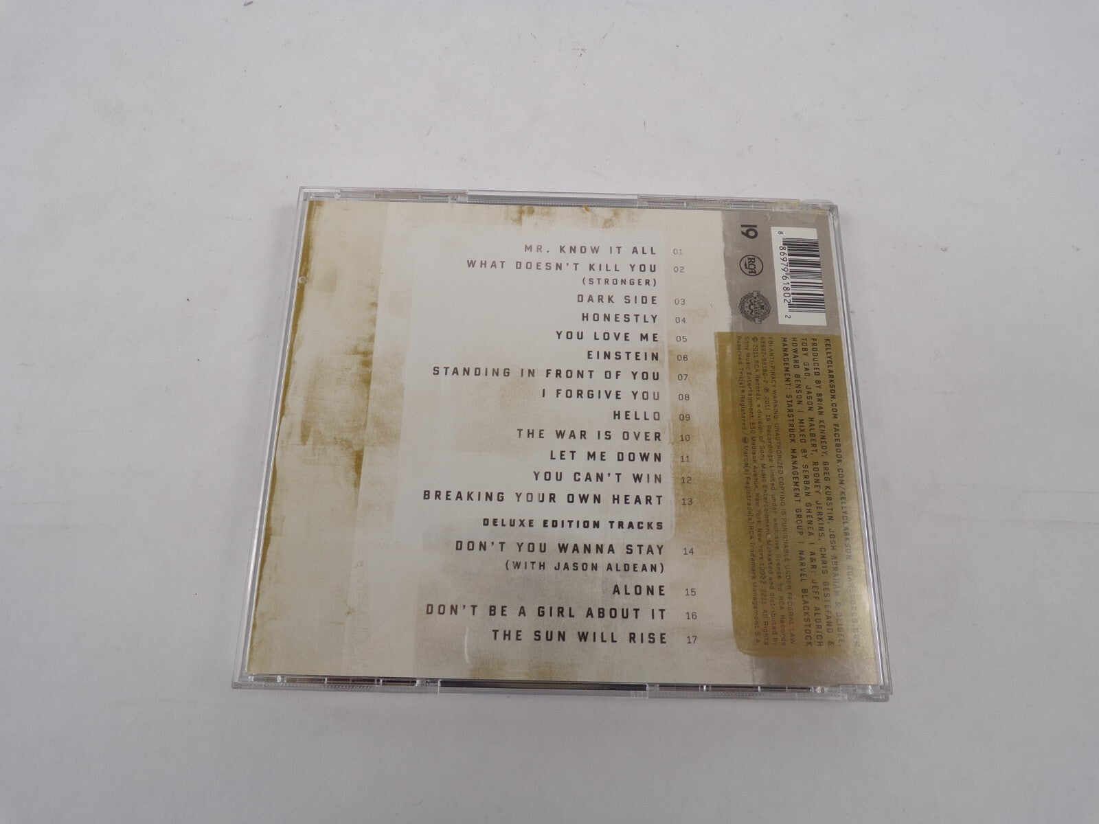 Kelly Clarkson Stronger Mr. Know It All What Doesn't Kill You Dark Side HonCD#25