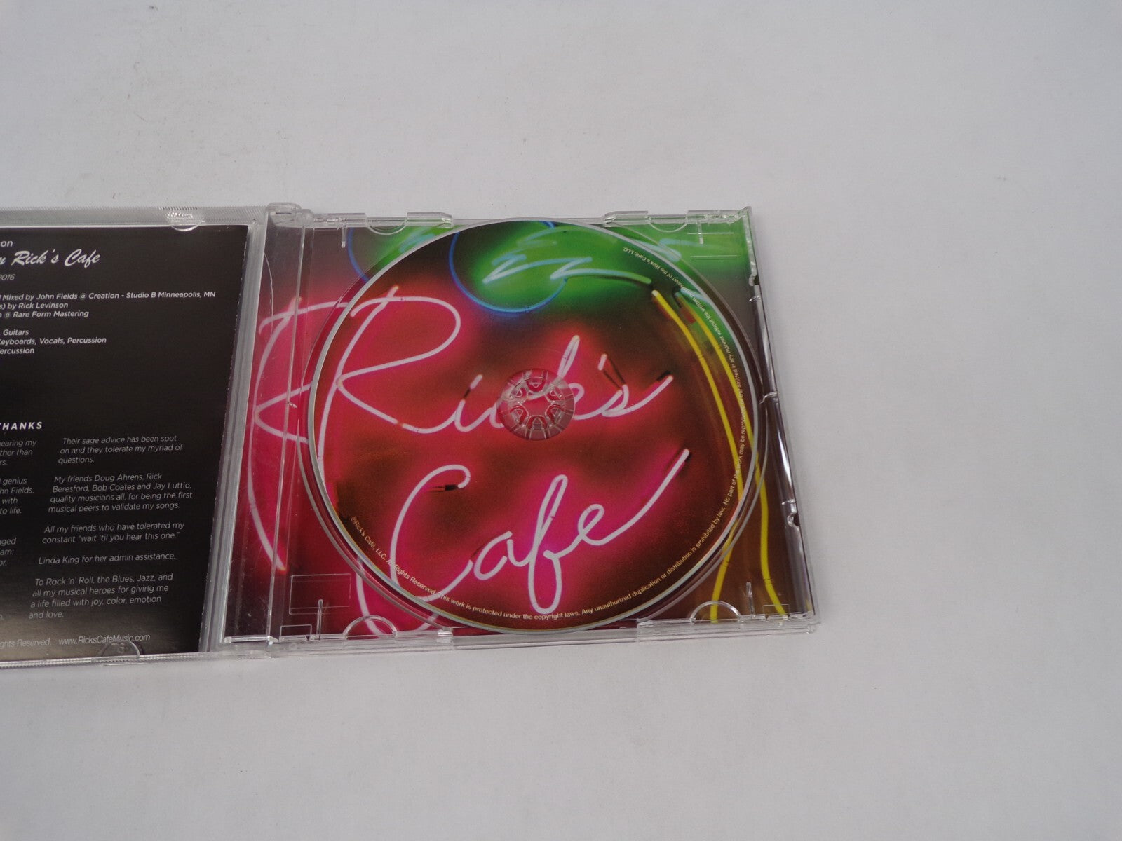Songs From Rick's Cafe Dr. Rick Levinson Lead Vocals, Guitars John Fields CD#70