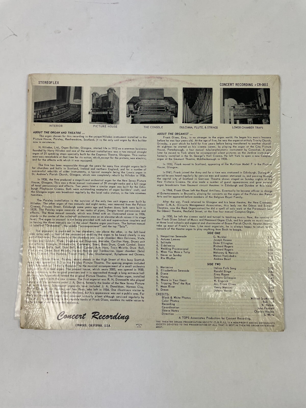 Paisley Autumn Leaves Solitude Wedding Processional Rio Rhythm Vinyl Record