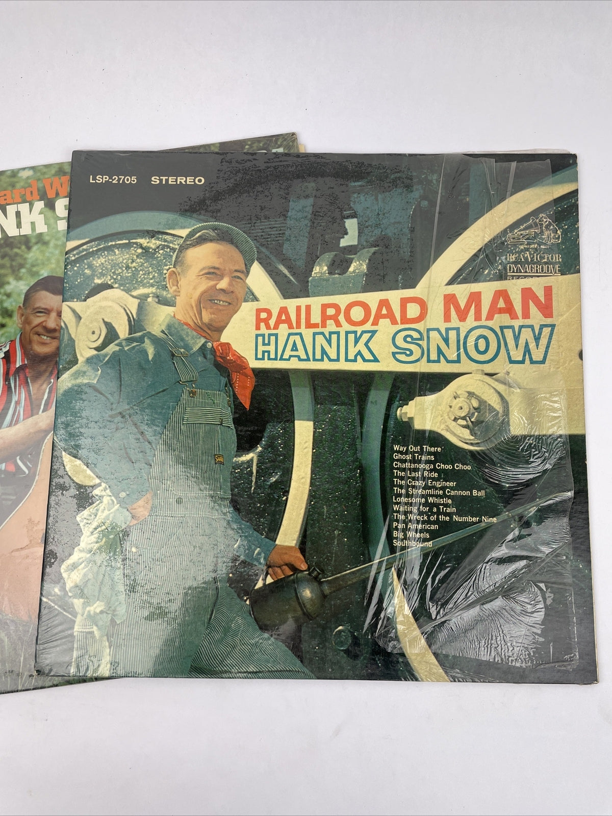 2 x HANK SNOW: Railroad Man US RCA LSP 2705 + Award Winners Stereo LP LSP 4601