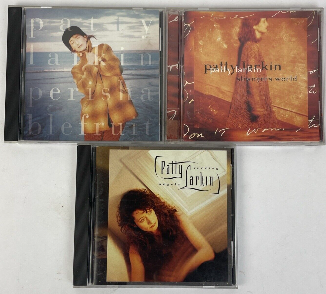 3 x Patty Larkin CD LOT - Strangers World - Angels Running - Perishable Fruit L