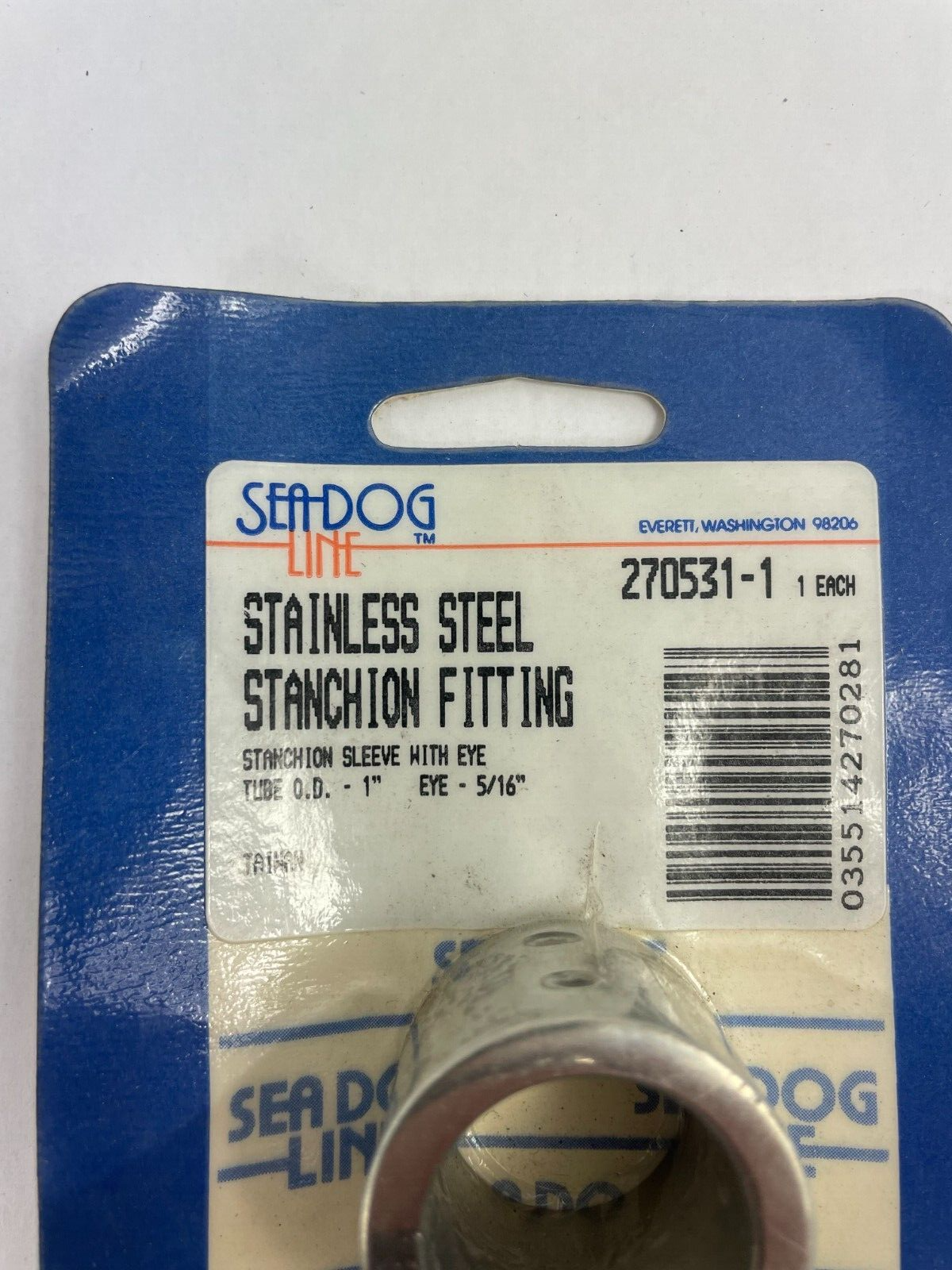 Seadog Line Stainless Steel Stanchion Fitting Stanchion Sleeve With Eye 1 Each