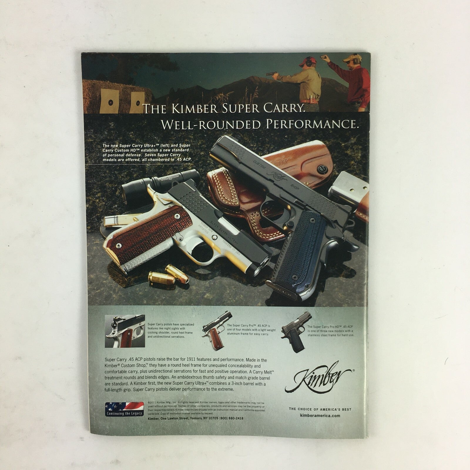 September 2011 Guns & Ammo Magazine Mossbergs MMR Family .45 Colt .45 ACP .410