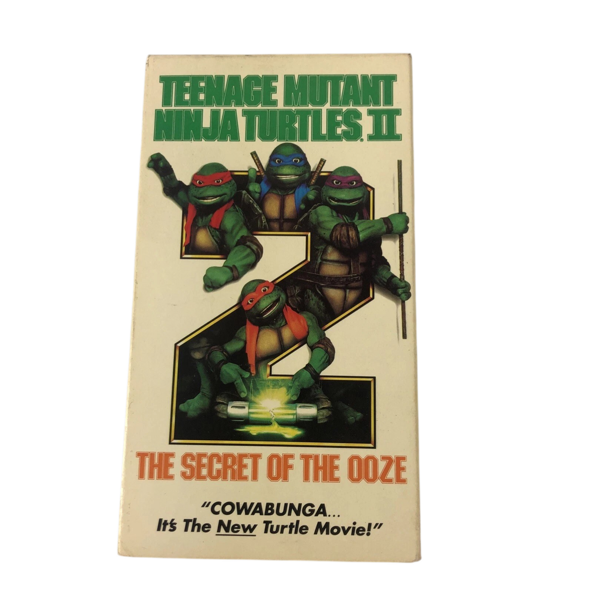 Teenage Mutant Ninja Turtles 2 Secret of the Ooze VHS Michael Pressman COWABUNGA