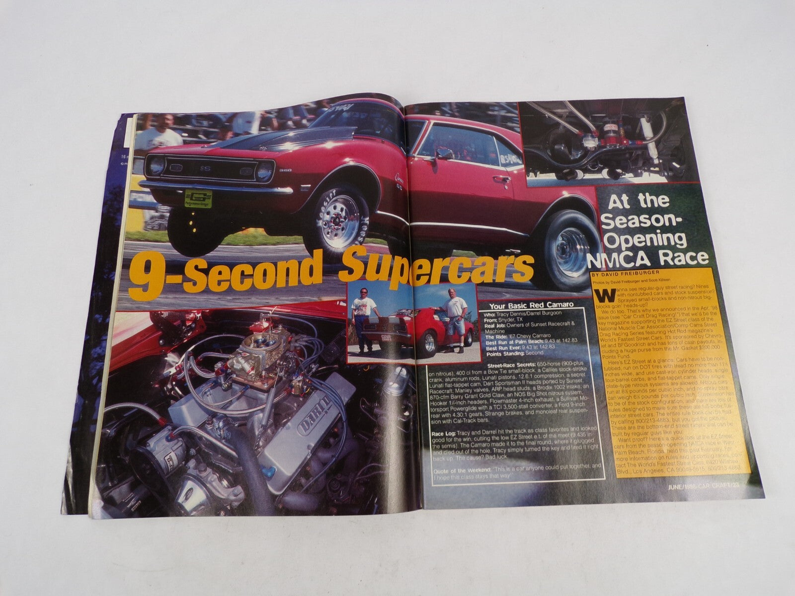 June 1998 Car Craft Homebuilt 9-Second Supercars Hard Core Info You need