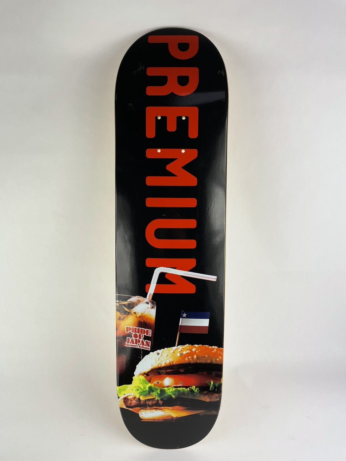 Premium skateboards deck 7.75 x 31" quality Pride of Japan - Hamburger - C1