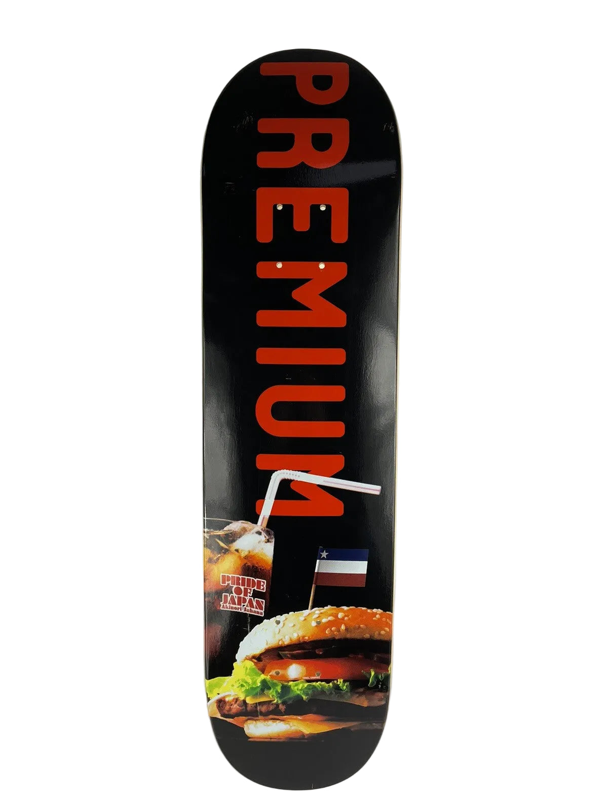 Premium Skateboards Pride of Japan Hamburger 7.75 x 31-inch hard rock maple skateboard deck C1.