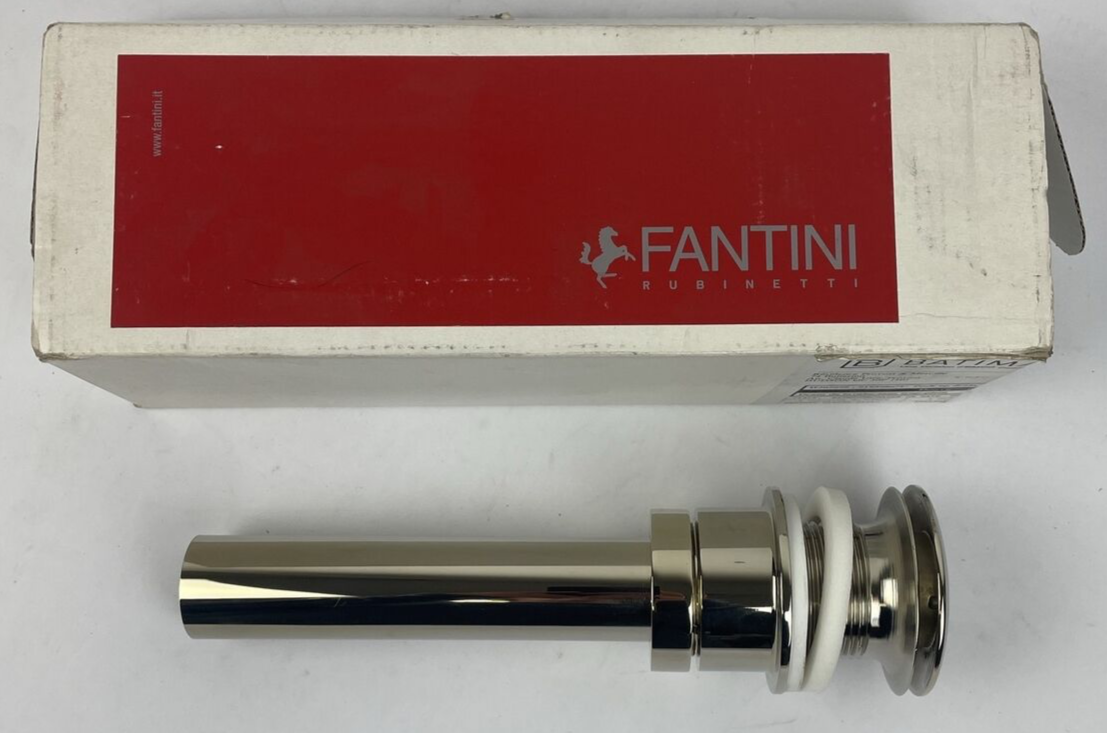 Fantini Rubinetti 91029867U 1 1/4" Push-up Drain without Overflow Chrome ITALY
