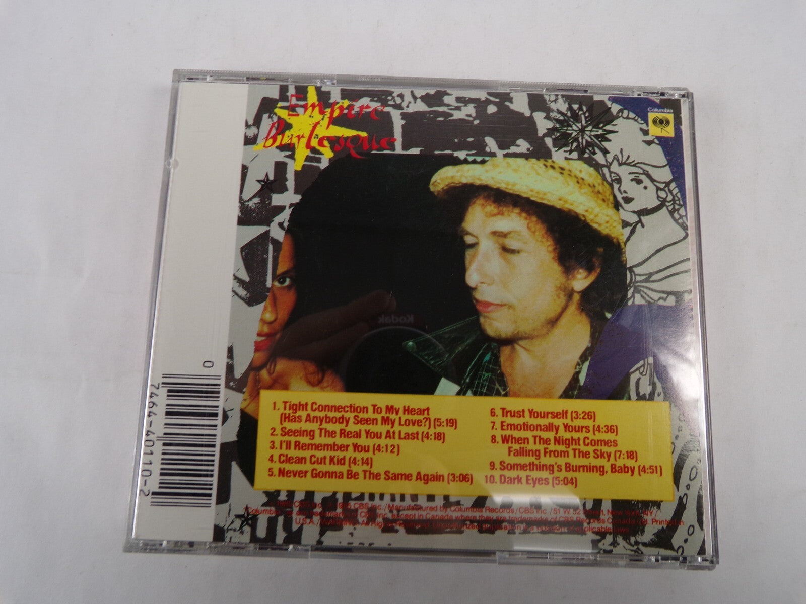 Bob Dylan Emplre Burlesoue Tight Connectio To My Heart Clean Cut Kid CD#55