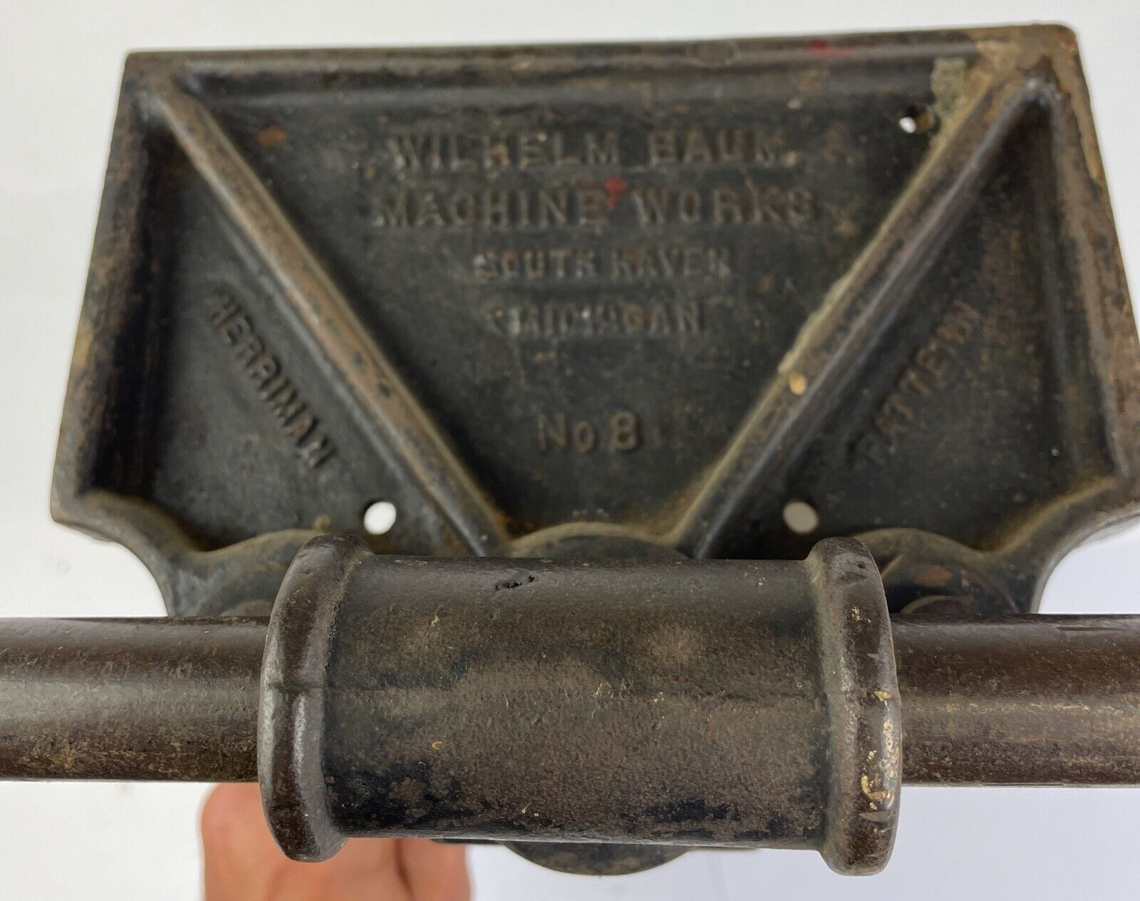 Vintage WILHELM BAUM MACHINE WORKS No. 8 Herrmann Pattern Makers Vice U.S.A.