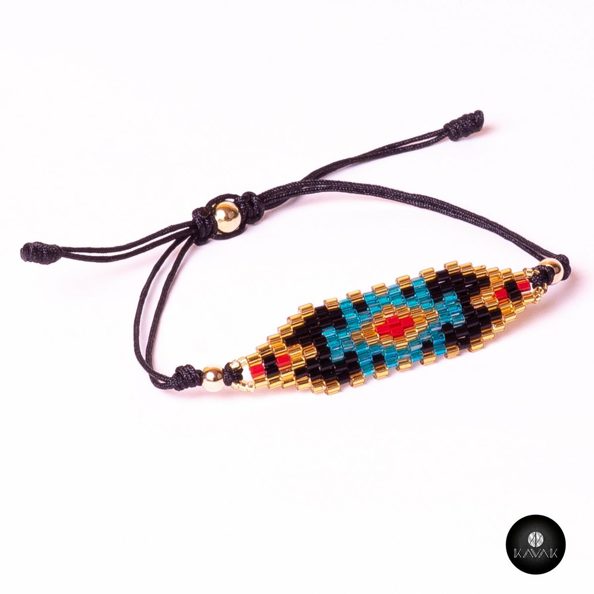 Kavak handmade Miyuki abstract adjustable women's bracelet