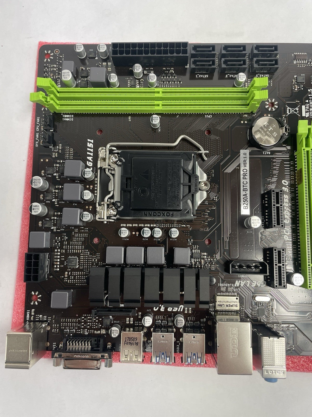 BTC Mining Dedicated Motherboard SUPoX B250A-BTC PRO 12 Graphics B250 LGA115
