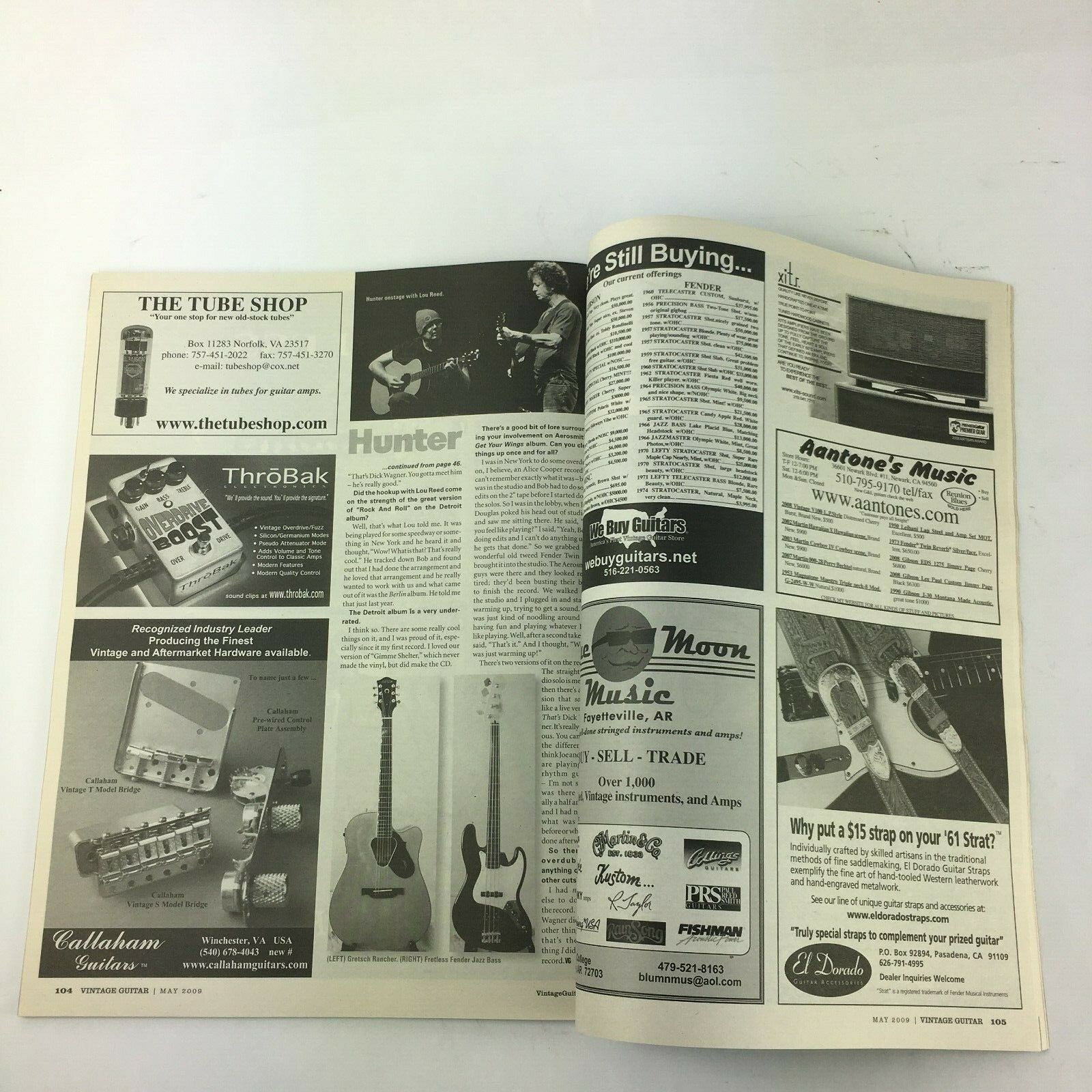 May2009 Vintage Guitar Magazine Gibson One-off 55Es-175 Black Beauty JasonIsbell
