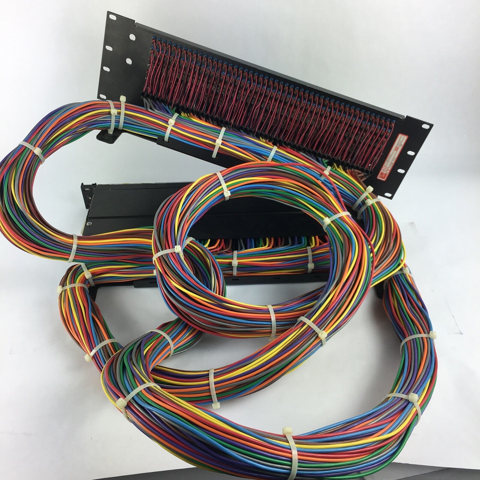 ADC 96 Bantam TT patchbay connected to ADC UP-96NMKII PPC RACKMOUNT PATCHBAY