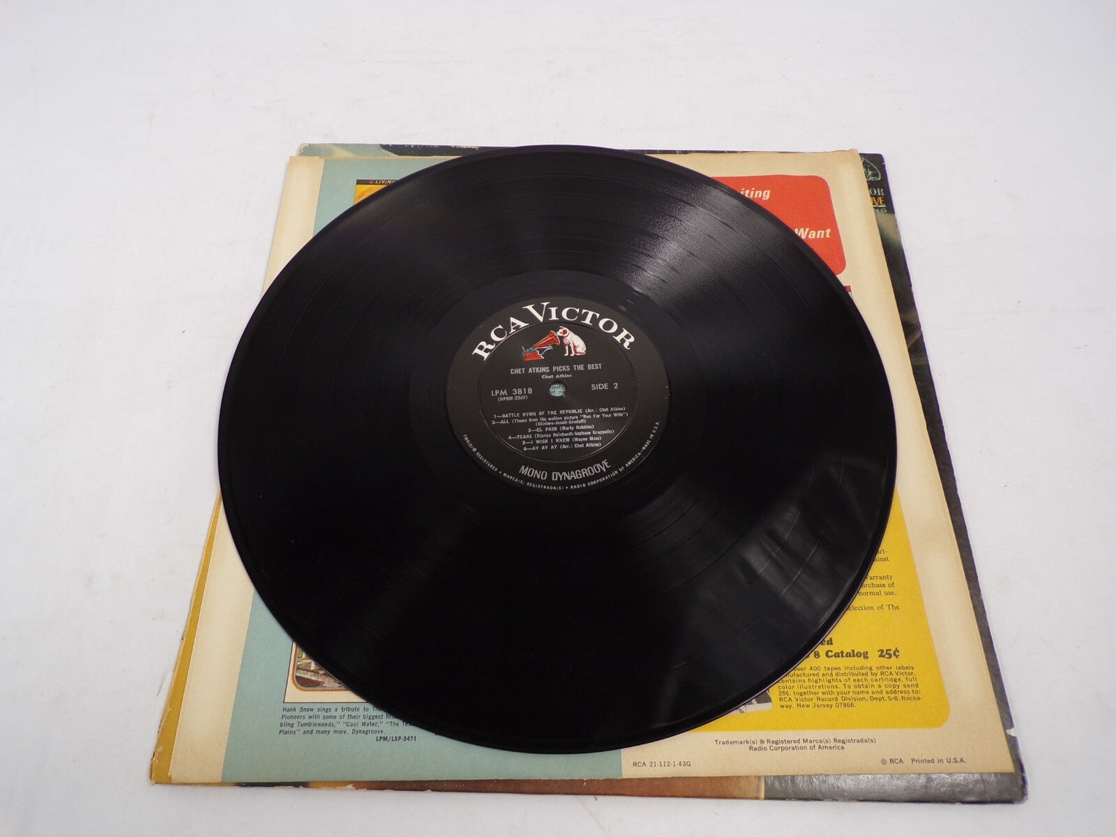 ChetAtkinsPicks The Best Bob Ferguson Nasheville Sound Dynagroove Vinyl Record