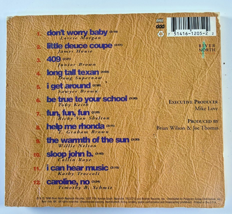 The Beach Boys - Stars and Stripes Vol. 1 - CD (River North 1996, Country Duets)