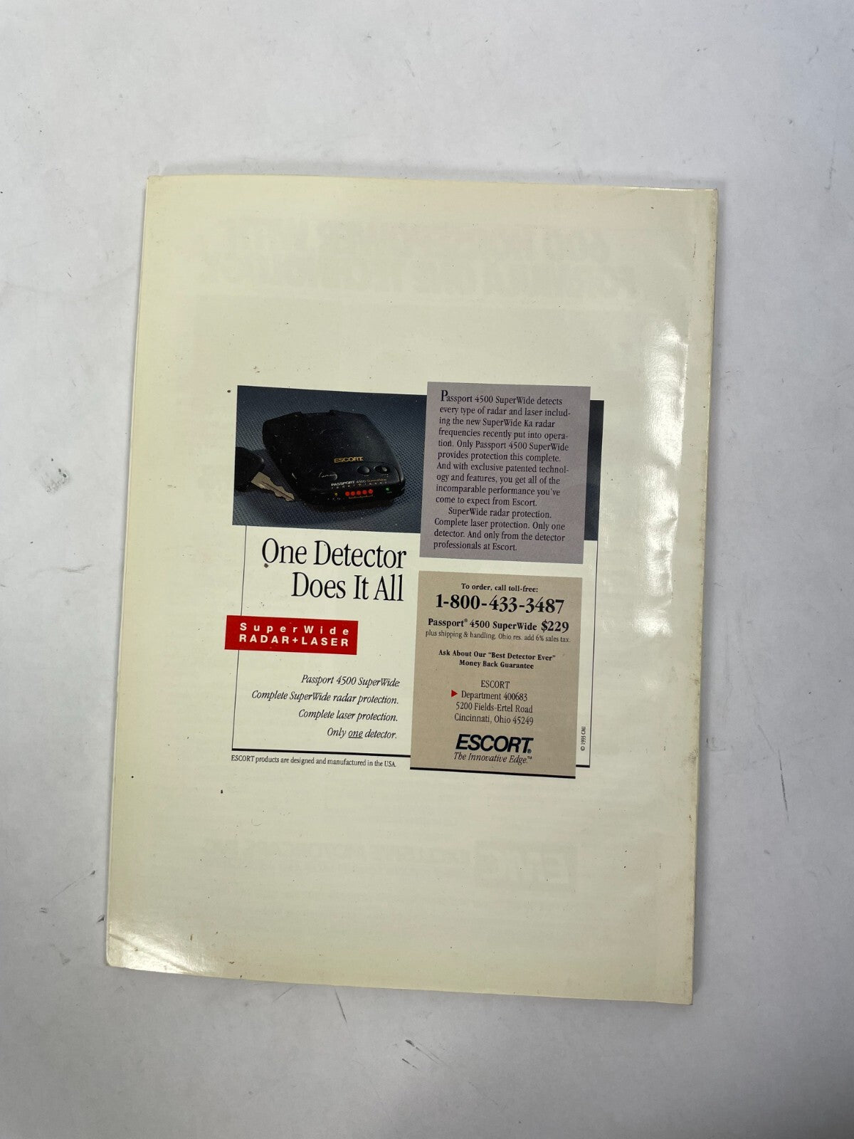 August 1993 Porsche Panorama Magazine Repco Brake Pads Brake Bleeder Tool