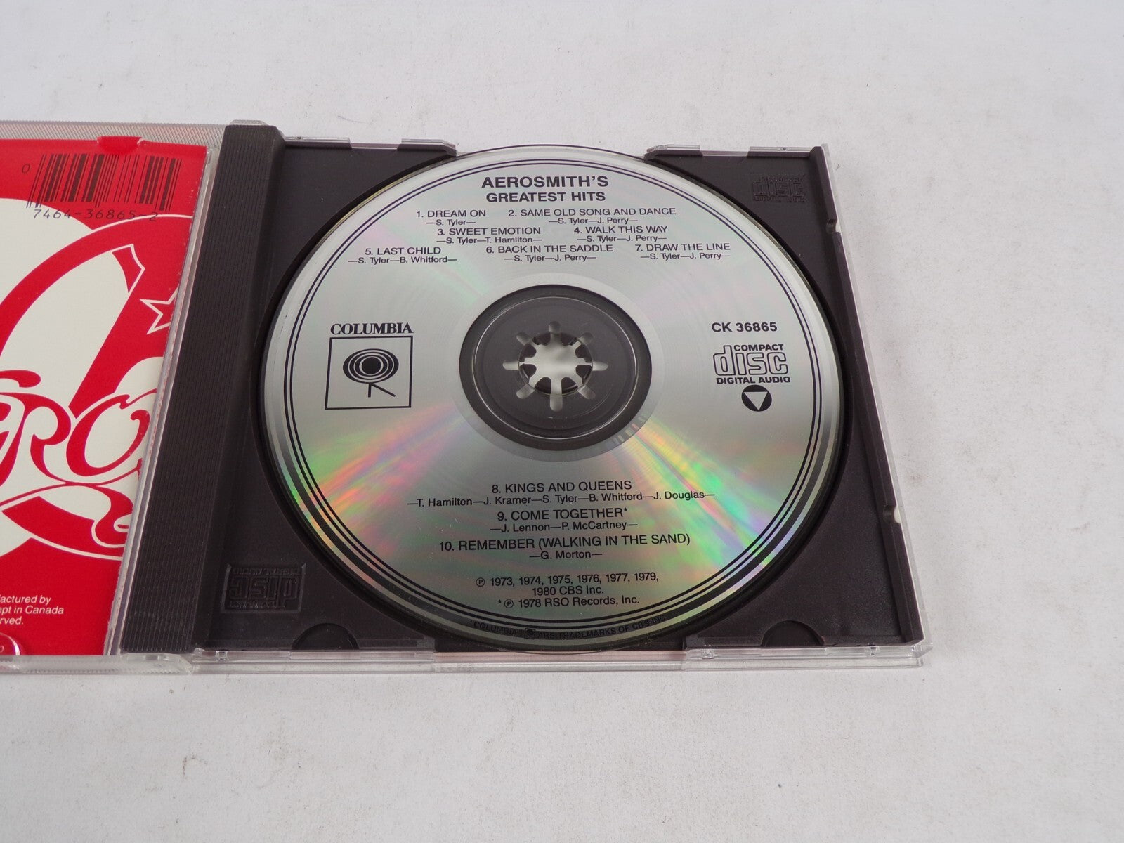 Aerosmith's Greatest Hits Dream On Same Old Song And Dance Sweet Emotion CD#53