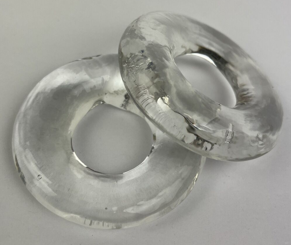 Lot of two glass outrigger snubbers for offshore fishing rigging.