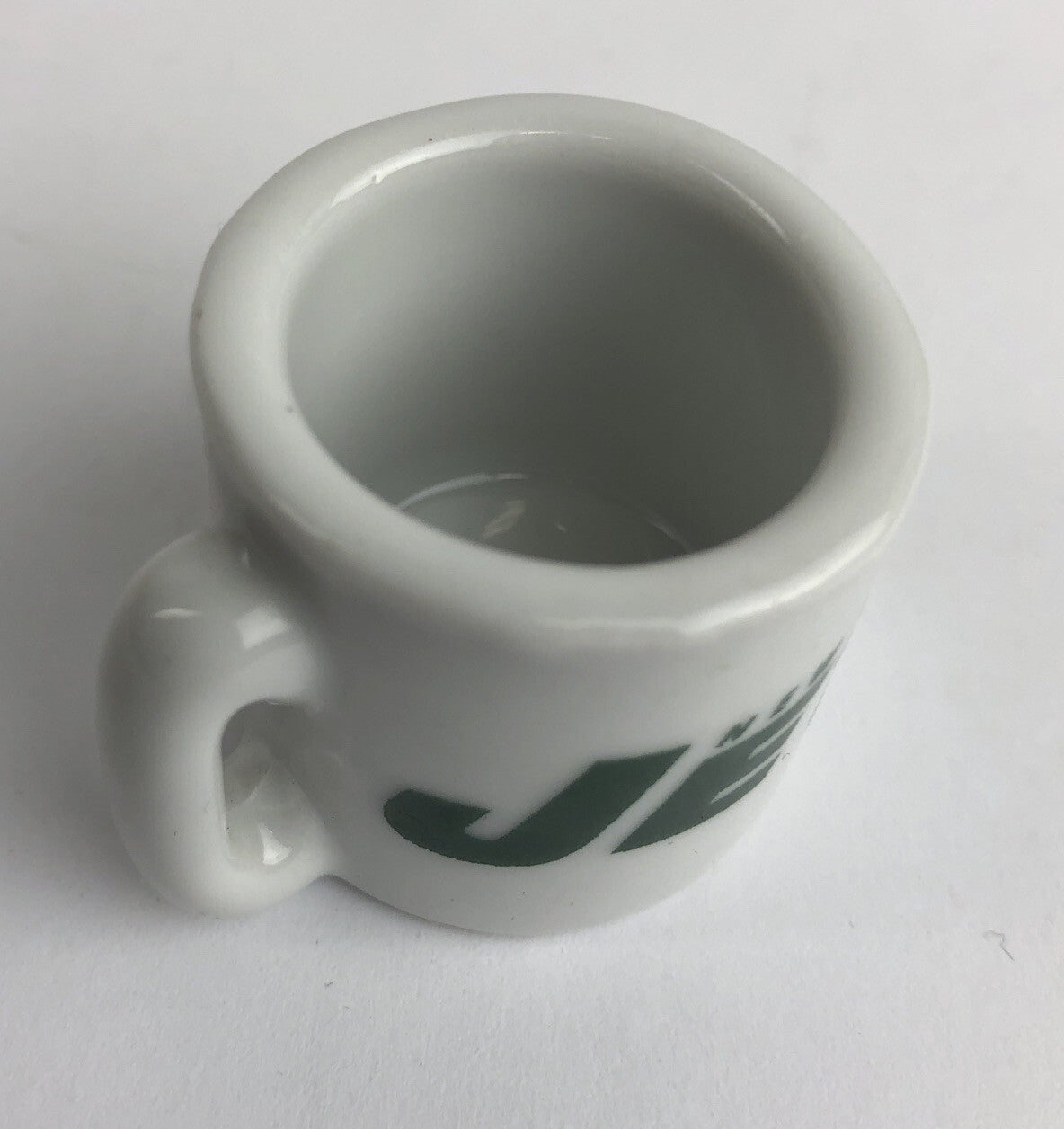 Vintage NFL Mini Coffee Cup Mug New York Jets 1.25" Collectible Miniature