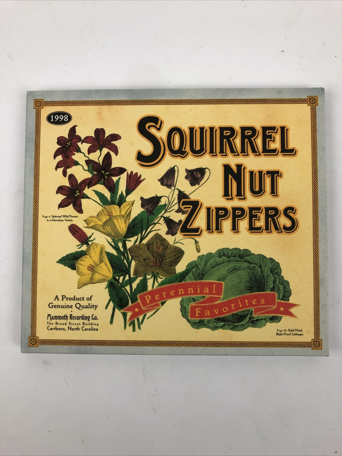 Squirrel Nut Zippers : Perennial Favorites CD (1999) Mammoth Records Mint - #7