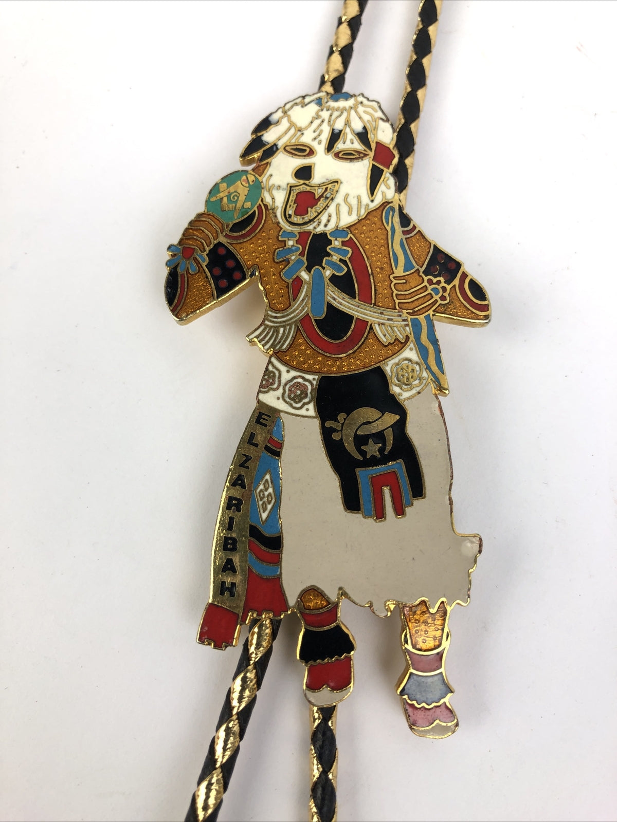 Masonic Shriners El Bekal George Deitrich Potentate 1990 Bolo Tie California