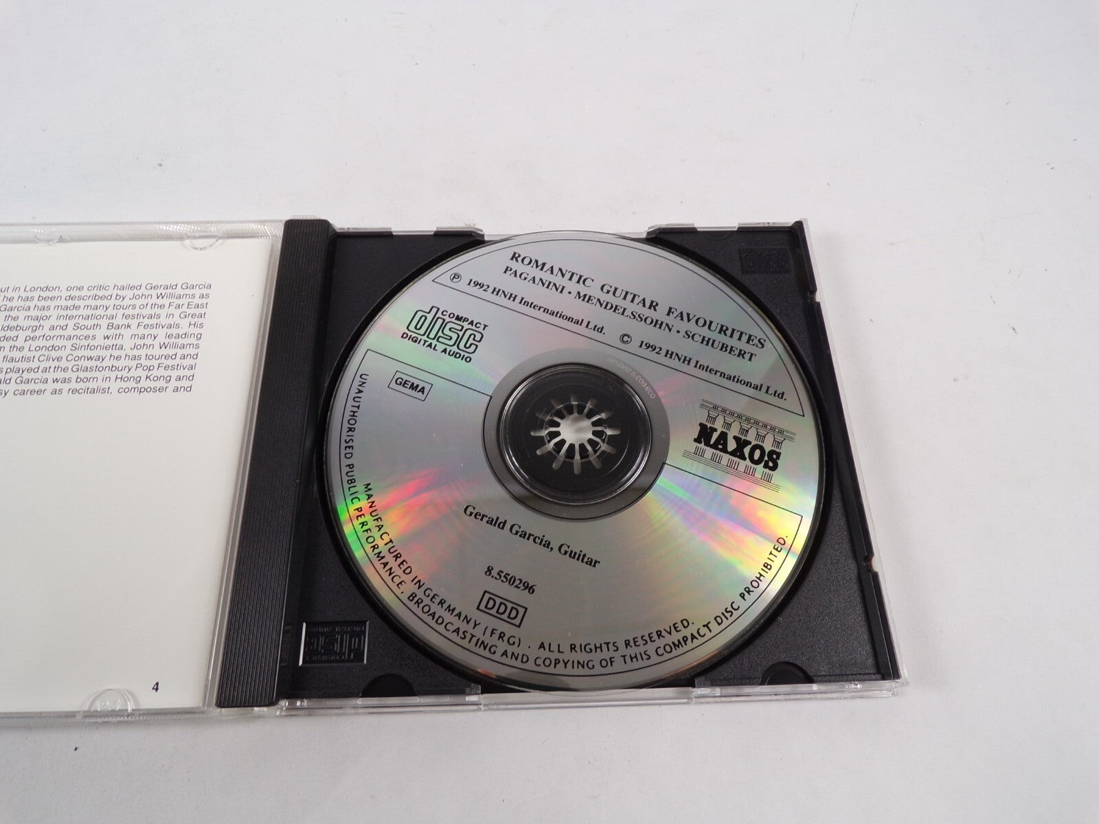 Romantic Guitar Favourites Paganini Mendelssion Schubert CD#43