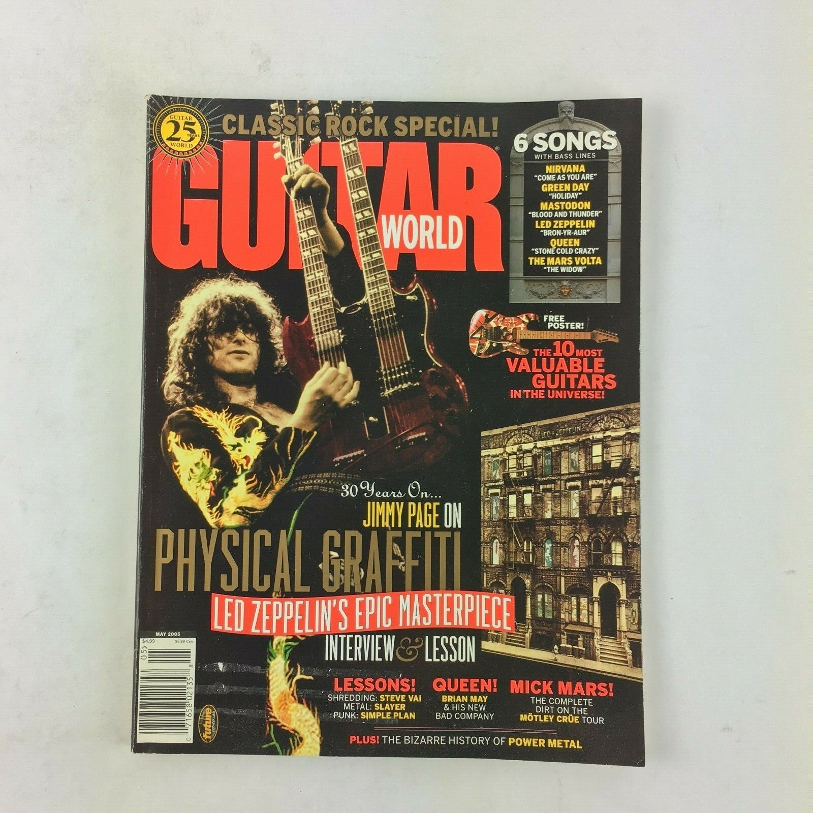 May 2005 Guitar World Magazine Physical Graffiti Led Zeppelins Epic Masterpiece