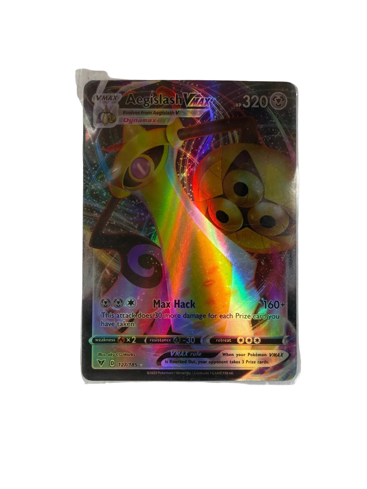 Pokemon Aegislash VMAX 127/185 HP 320 Max Hack 160+
