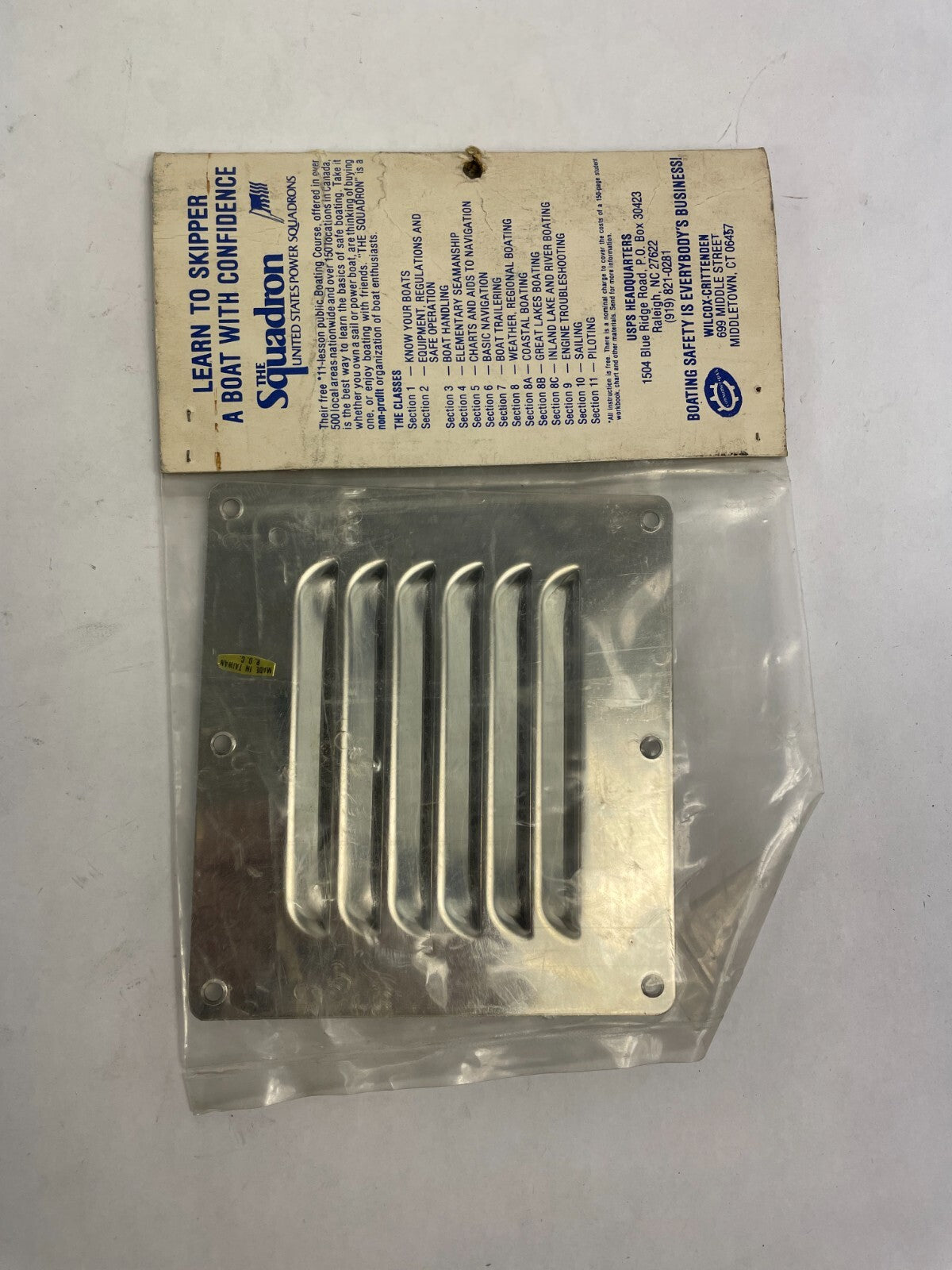 Wilcox Crittenden 316 Stainless Steel Louvere Boat Cabin Vents 5" x 4 1/2"