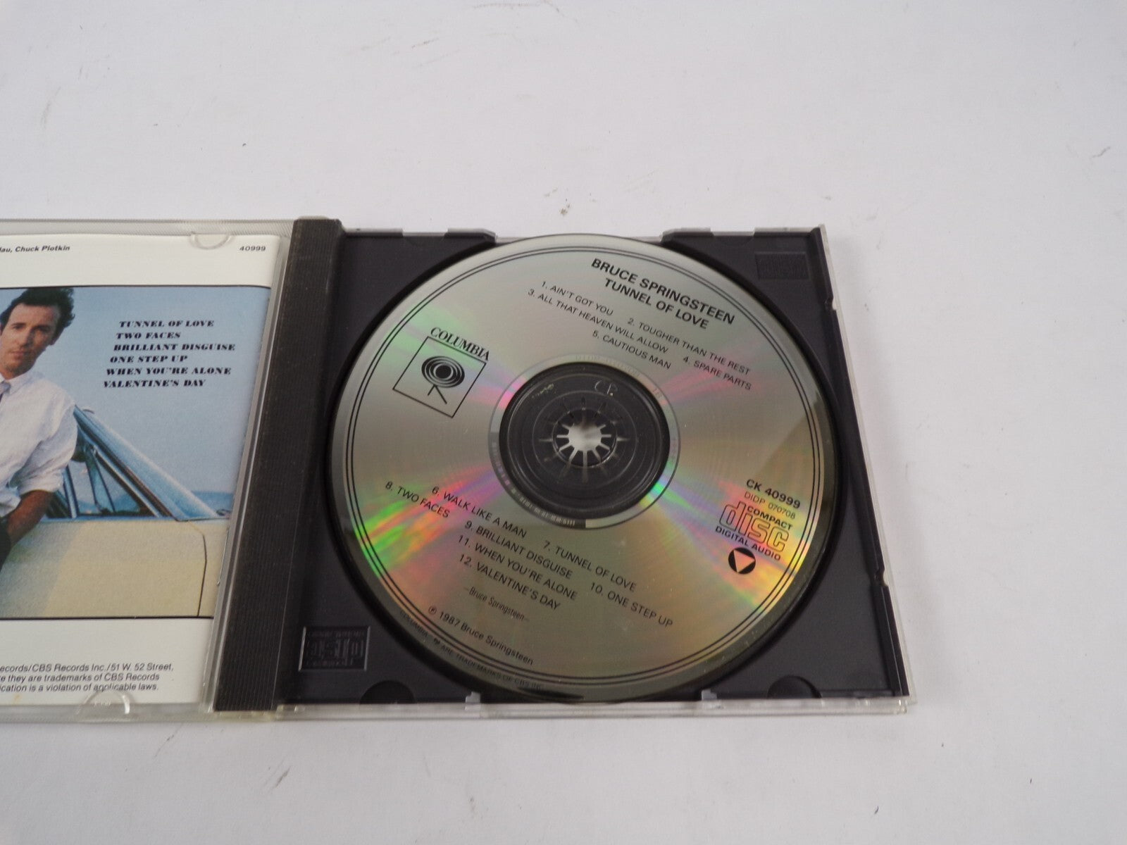 Bruce Springsteen Tunnel Of Love Valentine's Day One Step Up Cautions Man CD#61