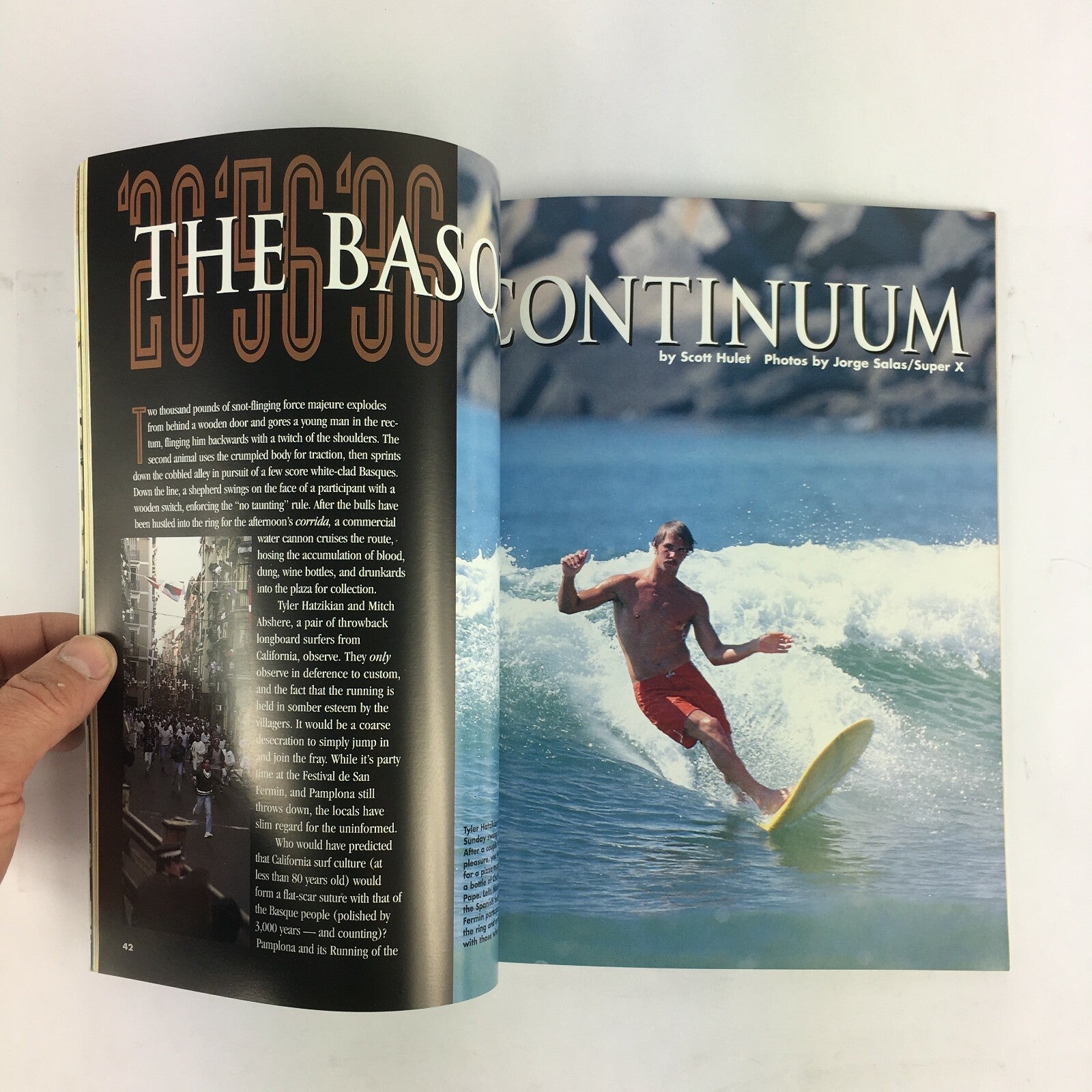 April 1997 Longboard Magazine Go Away The Surf Travel Edition Namotu Mexico