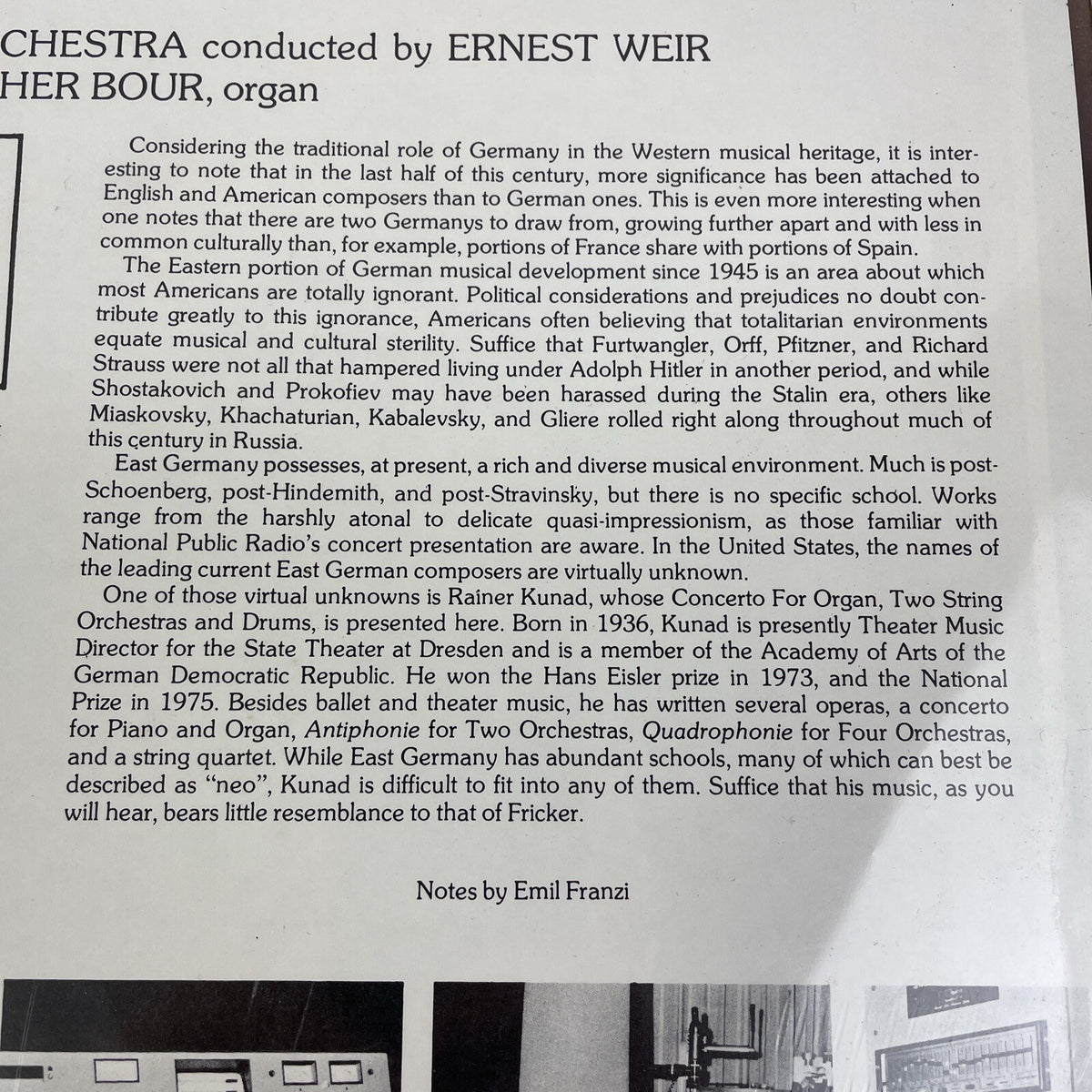 Concerto For Organ, Two String Orchestras and Drums; Symphony No. 5 RARE BOOTLEG