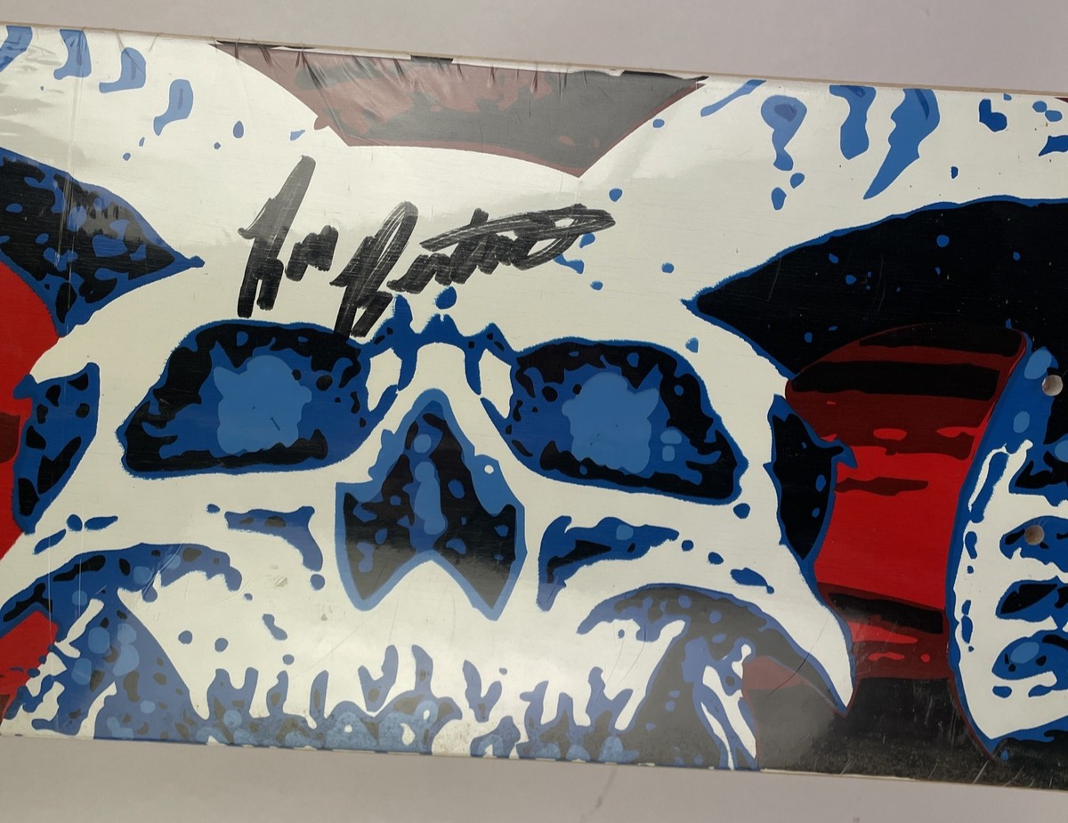 ATM Skateboards Skateboards Deck Ronnie Bertino DANZIG SKULL Signed Autographed