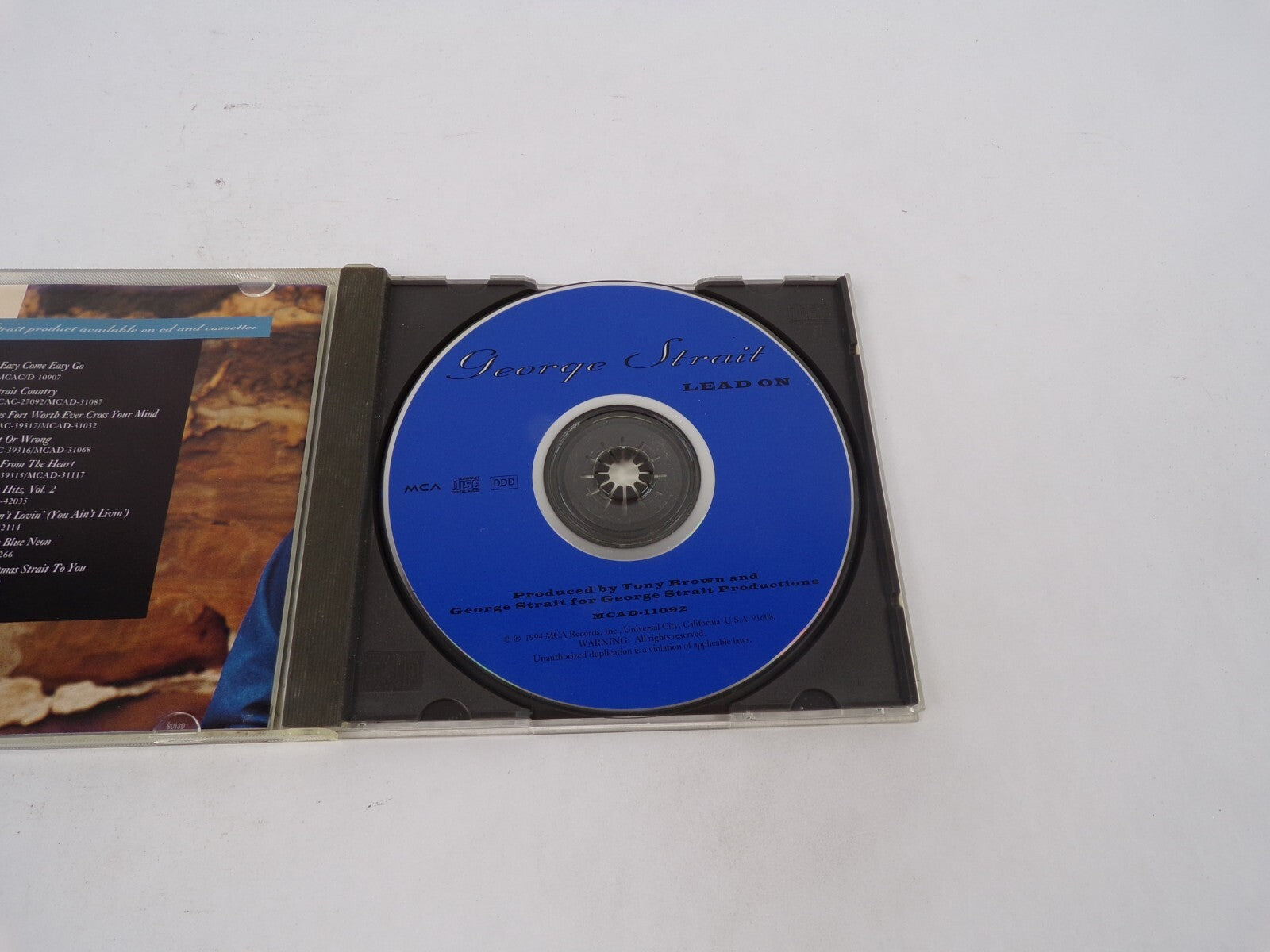 Lead On George Strait You Can't Make A Heart Love Somebody Adalida I Met A CD#69