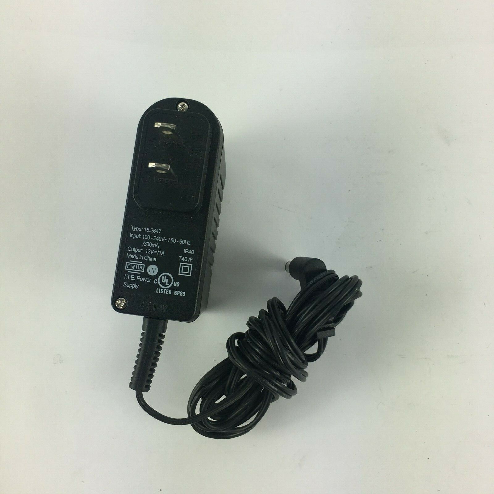 Genuine AC Adapter Type 15.2647 Output 12V 1000mA Power Supply Adapter A23