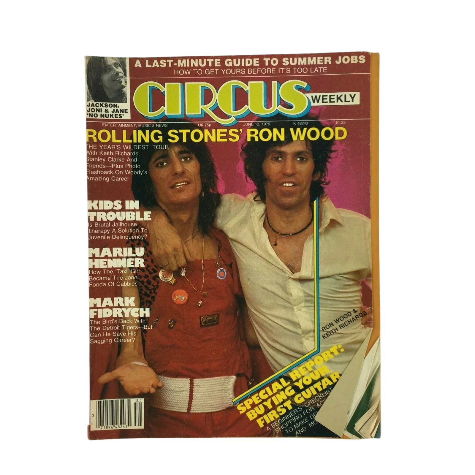 June 12,1979 Circus Magazine Rolling Stones Ron Wood Marilu Henner Mark Fidrych