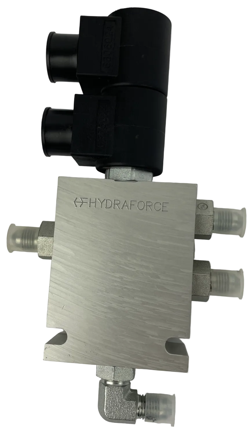 HydraForce 70244860 4-way solenoid valve with 2 6306024 plugs