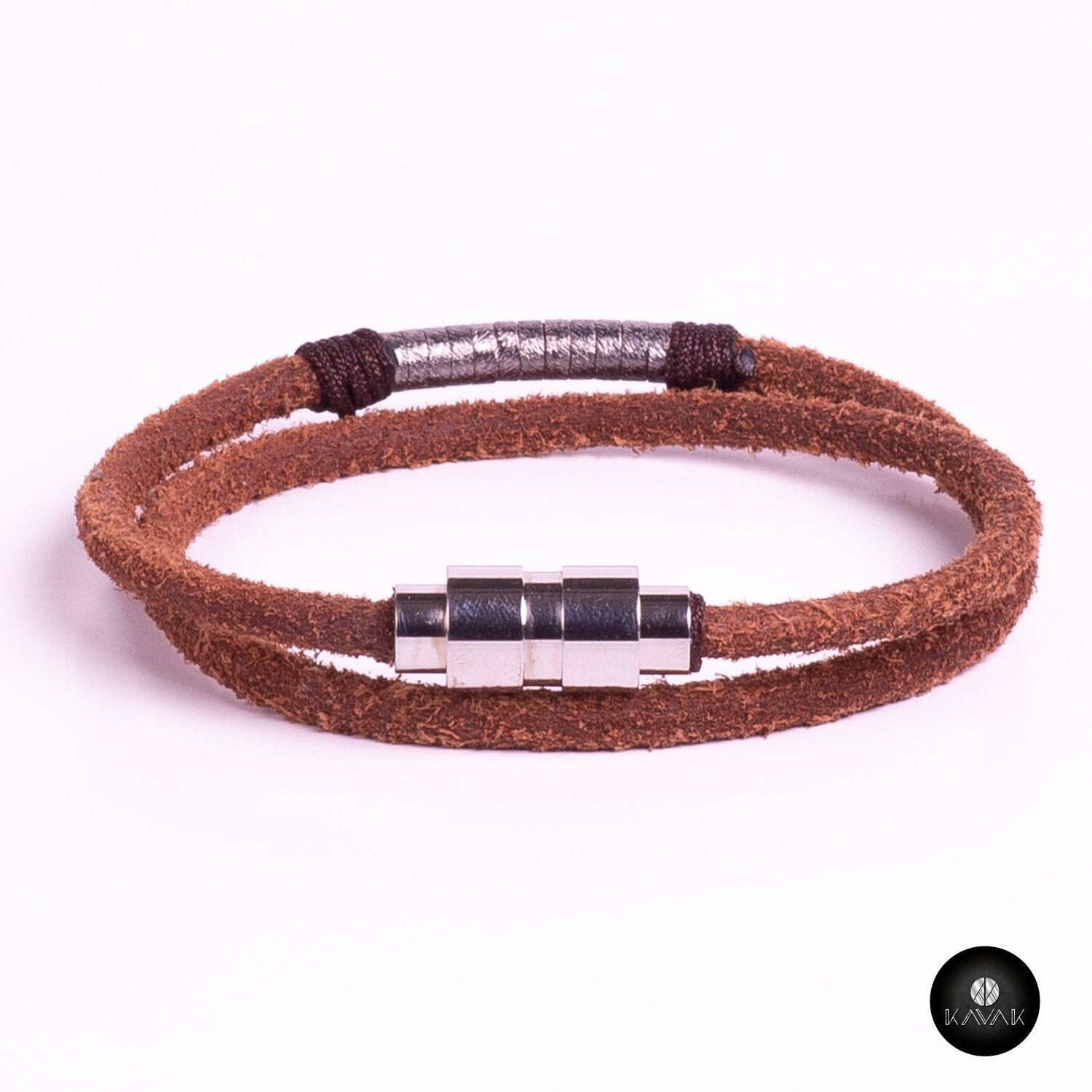 Kavak - Handmade Earthy Leather Adjustable Women's Bracelet